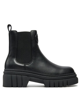 Guess Guess Členková obuv s elastickým prvkom Alis FLFALS LEA10 Čierna