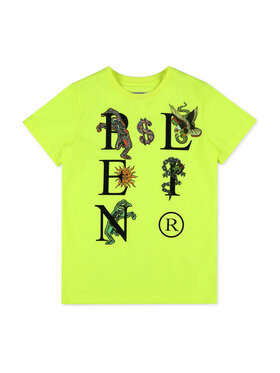 PHILIPP PLEIN PHILIPP PLEIN T-Shirt 5571 Żółty Regular Fit
