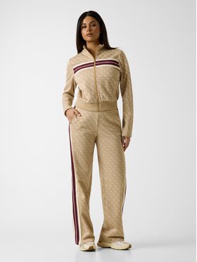 Guess Guess Kalhoty z materiálu 181485 Béžová Classic Fit