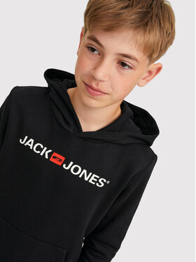 Jack&Jones Junior Jack&Jones Junior Bluza Corp 12212186 Czarny Regular Fit