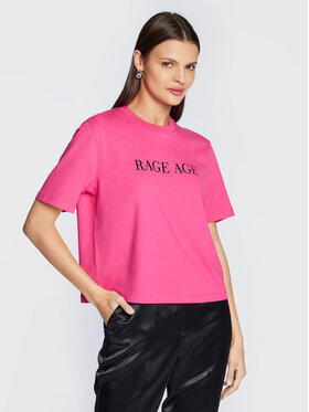 Rage Age Rage Age Tričko Olivia Ružová Relaxed Fit