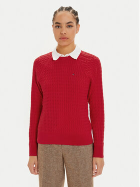 Tommy Hilfiger Tommy Hilfiger Πουλόβερ WW0WW41142 Κόκκινο Regular Fit