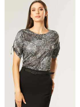 QUIOSQUE QUIOSQUE Bluzka POWDERY BLOUSE Brązowy Regular Fit