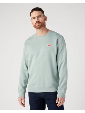 Wrangler Wrangler Felpa SIGN Verde Regular Fit