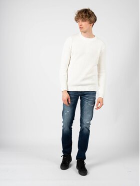 Antony Morato Antony Morato Sweter MMSW00918-YA100048 Biały Regular Fit