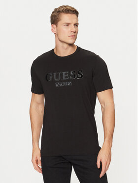Guess Guess Tričko M5RI12 J1314 Čierna Slim Fit