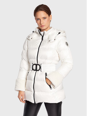 TWINSET TWINSET Vatovaná bunda 222TP2203 Biela Regular Fit