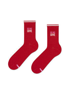 Zooksy Zooksy Skarpety wysokie unisex TRUE LOVE Czerwony