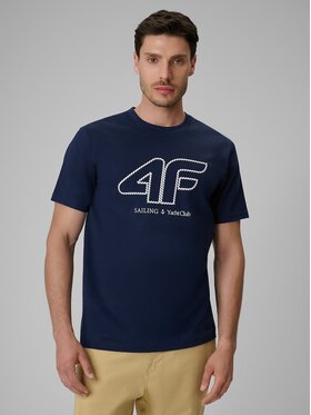 4F 4F T-shirt 4FRSS26TTSHM3999-31S Blu scuro Regular Fit
