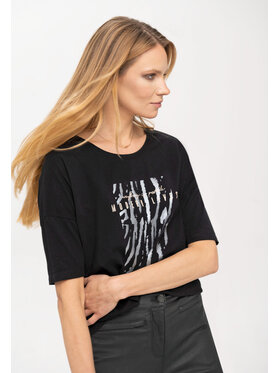 Volcano Volcano T-Shirt T-WILD Czarny Regular Fit