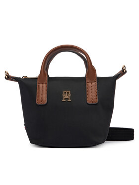 Tommy Hilfiger Tommy Hilfiger Handtasche Popette Micro Tote AW0AW18368 Schwarz