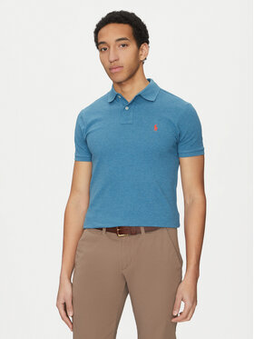Polo Ralph Lauren Поло 710536856412 Блакитний Slim Fit
