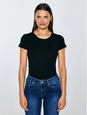 BIG STAR BIG STAR T-Shirt SUPICLASSICA Czarny Slim Fit
