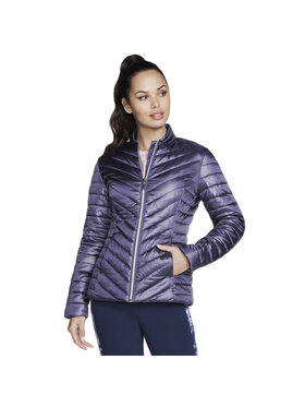 Skechers Skechers Kurtka przejściowa Skechers GO Shield Shine Jacket Fioletowy Regular Fit