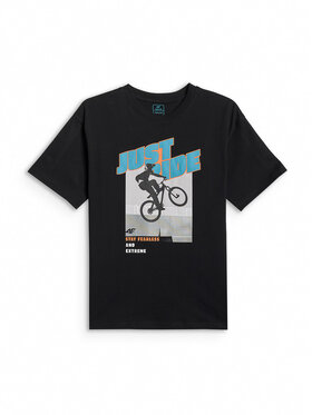 4F 4F T-Shirt SKATE & RIDE Czarny Loose Fit