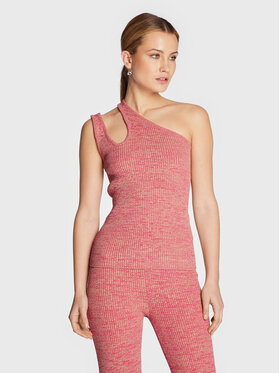 Remain Marškinėliai Jeanne Knit RM1676 Rožinė Slim Fit
