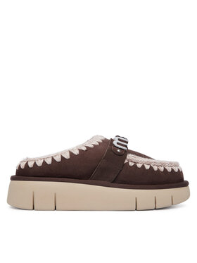 Mou Mou Snehule Bounce Clog FW531001A Tmavo hnedá
