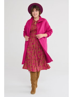 blue shadow blue shadow Płaszcz Huggo Plus Size Różowy Standard Fit