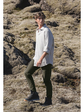 Volcano Volcano Spodnie cargo R-ALPIN Zielony Regular Fit