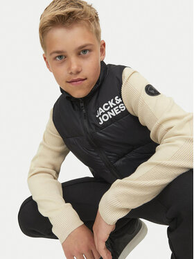 Jack&Jones Junior Telovnik Toby 12236914 Črna Regular Fit