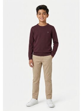 minoti minoti Sweter 27KNIT61B Bordowy Regular Fit