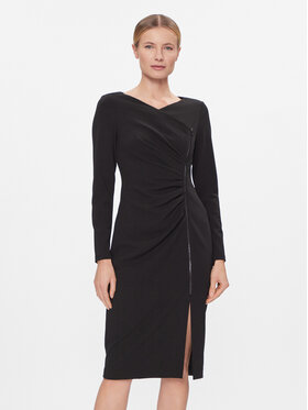DKNY DKNY Sukienka koktajlowa DD3J1493 Czarny Regular Fit