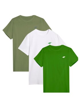 4F 4F Set di t-shirt 4FWSS25TTSHM3956-93S Multicolore Regular Fit