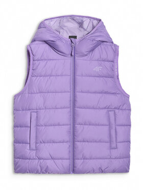 4F 4F Kamizelka OUTERWEAR Fioletowy Regular Fit