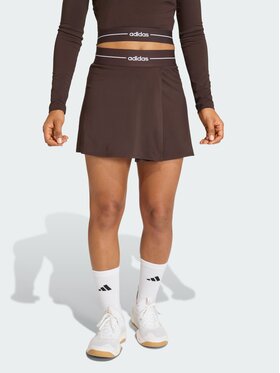 adidas adidas Spódnica mini Hyperglam Brązowy Fitted Fit