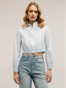 Motivi Motivi Camicia 5026Q000931N0S1 Turchese Cropp Fit