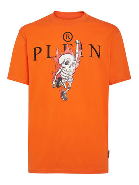 PHILIPP PLEIN PHILIPP PLEIN Tričko 3939 Oranžová Regular Fit
