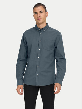 Only & Sons Only & Sons Koszula Alvaro 22006479 Szary Slim Fit