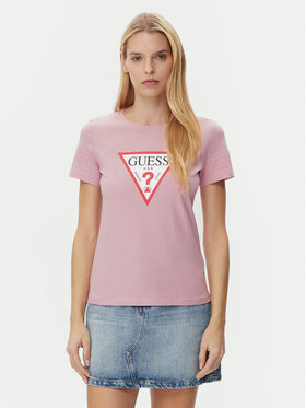 Guess Guess T-Shirt W1YI1B I3Z14 Fioletowy Regular Fit