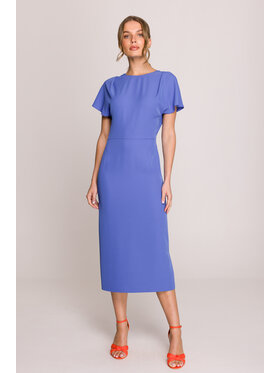Stylove Stylove Večerní šaty S398 Modrá Premium Fit