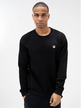 Jigga Wear Jigga Wear Bluza Bluza Bez Kaptura Męska Czarna Jigga Wear Mini Logo XL Czarny Regular Fit