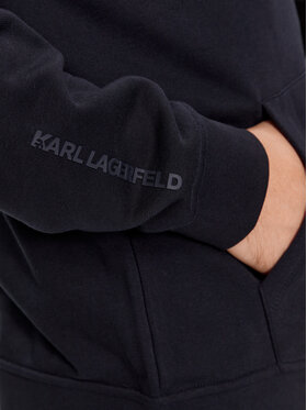 KARL LAGERFELD Majica Dugih Rukava 705034 534910 Tamnoplava Regular Fit