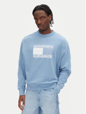 Tommy Jeans Tommy Jeans Sweatshirt Paisley Flag DM0DM20832 Blau Relaxed Fit