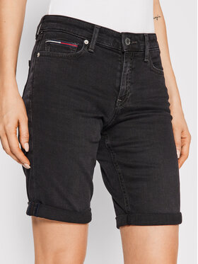 Tommy Jeans Tommy Jeans Дънкови шорти Bermuda DW0DW12456 Черен Regular Fit