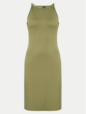 Pieces Pieces Džemper haljina Ostina 17124786 Zelena Slim Fit