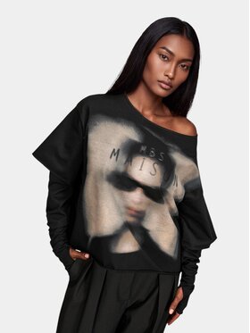 MADE BY SOCIETY MADE BY SOCIETY T-Shirt Tricou PORTRAIT TEE - T27895 Czarny Basic Fit