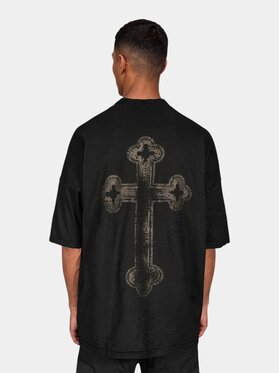MADE BY SOCIETY MADE BY SOCIETY T-Shirt Tricou Le Noir - T17462 Czarny Basic Fit