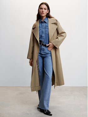 Mango Mango Trencz Mint 47024014 Beżowy Oversize