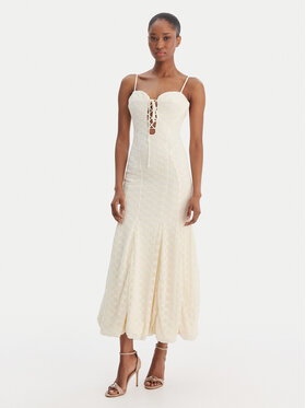 Bardot Bardot Kokteilinė suknelė Delaney 59928DB Smėlio Regular Fit