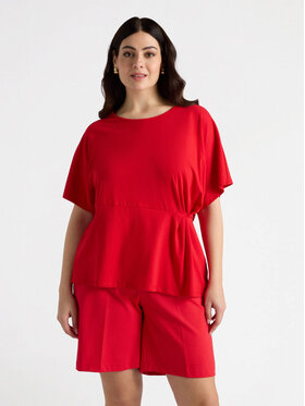 Fiorella Rubino Fiorella Rubino T-Shirt G393L008160N016 Czerwony A-Line Fit