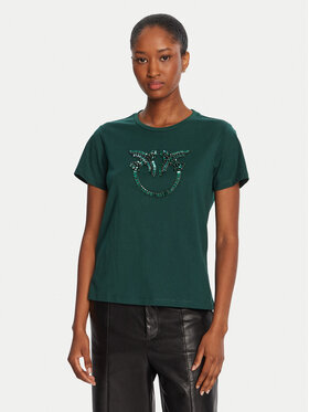 PINKO PINKO T-särk Quentin 100535 A2RN Roheline Regular Fit