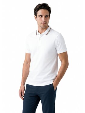 Pako Lorente Pako Lorente Polo P26WF-TX-004 Biały Regular Fit
