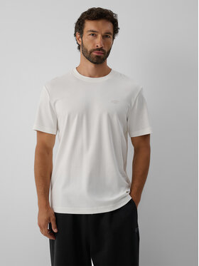 4F 4F T-Shirt ESSENTIAL Biały Regular Fit