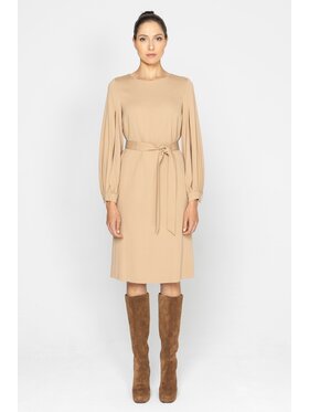 Deni Cler Milano Deni Cler Milano Sukienka koktajlowa W-DC-3380-D5-D1-13-1 Złoty Regular Fit