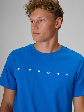 4F 4F T-Shirt CITY Niebieski Regular Fit