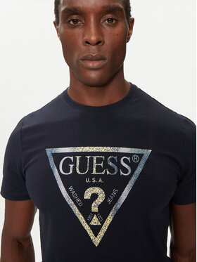 Guess T-shirt M4BI35 J1314 Tamnoplava Regular Fit